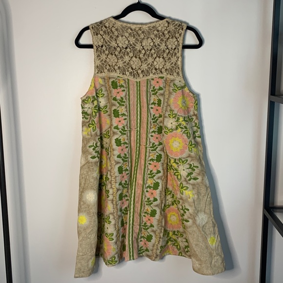Aratta Embroidered Mini Sleeveless Shift Dress - Picture 4 of 9